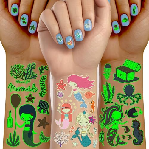 Acevegue 145+ Stück Tattoo Kinder, Leucht Hautfreundlich Kindertattoos Aufkleber, Temporäre Wasserdichte Tattoos Mädchen Jungen, Fake Tattoos Geschenke Geburtstagsdeko Party Deko Acevegue 145+ Stück Tattoo Kinder, Leucht Hautfreundlich Kindertattoos Aufkleber, Temporäre Wasserdichte Tattoos Mädchen Jungen, Fake Tattoos Geschenke Geburtstagsdeko Party Deko von Acevegue