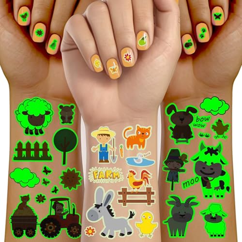Acevegue 145+ Stück Tattoo Kinder, Leucht Hautfreundlich Kindertattoos Aufkleber, Temporäre Wasserdichte Tattoos Mädchen Jungen, Fake Tattoos Geschenke Geburtstagsdeko Party Deko Acevegue 145+ Stück Tattoo Kinder, Leucht Hautfreundlich Kindertattoos Aufkleber, Temporäre Wasserdichte Tattoos Mädchen Jungen, Fake Tattoos Geschenke Geburtstagsdeko Party Deko von Acevegue