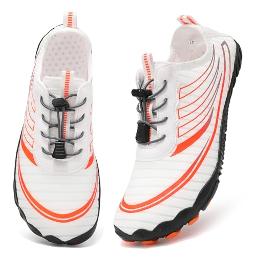Acfoda Barfußschuhe Herren Damen Wasserschuhe Schnell Trocknend Badeschuhe Strandschuhe Schwimmschuhe Weich Leicht rutschfest Aquaschuhe Surfschuhe Fitnessschuhe Weiß 38 Acfoda Barfußschuhe Herren Damen Wasserschuhe Schnell Trocknend Badeschuhe Strandschuhe Schwimmschuhe Weich Leicht rutschfest Aquaschuhe Surfschuhe Fitnessschuhe Weiß 38 von Acfoda