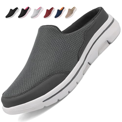Acfoda Mesh Clogs Hausschuhe Herren Leichte Slip on Pantoletten Sommer Atmungsaktive rutschfeste Gartenschuhe Freizeit Sabots Grau 45 Acfoda Mesh Clogs Hausschuhe Herren Leichte Slip on Pantoletten Sommer Atmungsaktive rutschfeste Gartenschuhe Freizeit Sabots Grau 45 von Acfoda