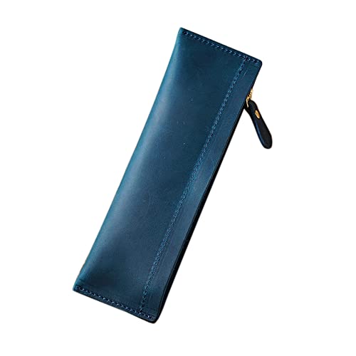 Acfthepiey Retro Leder Stift Fall Leder Handgemachte Student Stift Fall Schule Schreibwaren Aufbewahrungstasche 5 Halter Pouch Blau von Acfthepiey