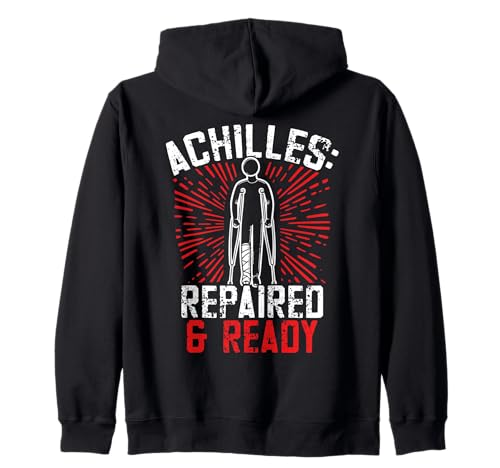 Achilleschirurgie Design Chirurgie Survivor Recovery Männer Frauen Kapuzenjacke von Achilles Surgery Recovery Designs Men Women