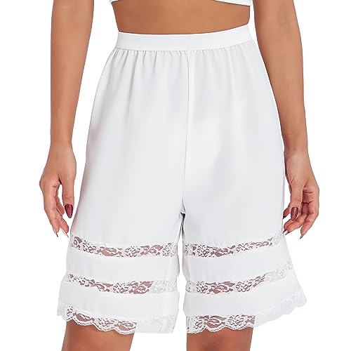 Achlibe Damen-Unterrock, Unterrock, Pumphose, Pettipants für Unterkleid, Übergröße, A-a-a-white, 46 von Achlibe