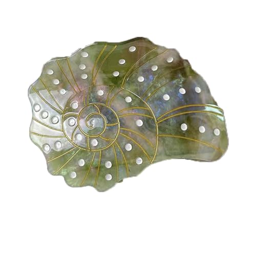 Grüne Muschel-Clips, Meeresmuschel-Haarspangen, Meeresmuschel-Haarspangen, Meerestier-Form, Zelluloseacetat-Haarspangen für Mädchen, kleine Haarklammern für Frauen (grüne Muschel) von Achstrify