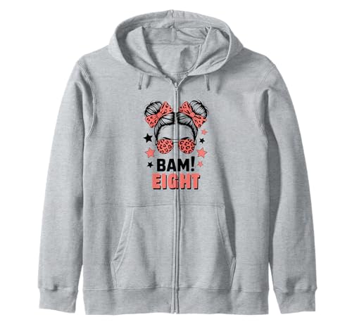 8. Geburtstag Mädchen Messy Bun Bäm! Acht Jahre Alt Kapuzenjacke 8. Geburtstag Mädchen Messy Bun Bäm! Acht Jahre Alt Kapuzenjacke von Achter Geburtstag & 8. Geburtstag Design
