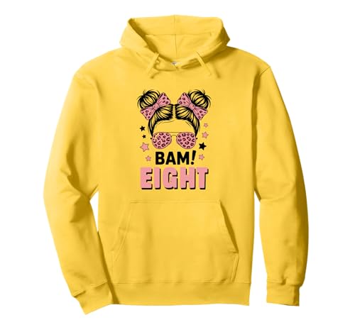 8. Geburtstag Mädchen Messy Bun Bäm! Acht Jahre Alt Pullover Hoodie von Achter Geburtstag & 8. Geburtstag Design
