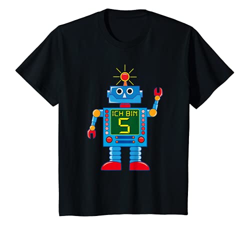 Kinder Achtung! Ich bin 5 Jahre 5. Geburtstag Roboter Mechanik T-Shirt Kinder Achtung! Ich bin 5 Jahre 5. Geburtstag Roboter Mechanik T-Shirt von Achtung! Ich bin 5 Jahre 5. Geburtstag Roboter