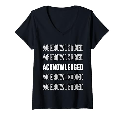 Damen Anerkannt T-Shirt mit V-Ausschnitt Damen Anerkannt T-Shirt mit V-Ausschnitt von Acknowledged Apparel
