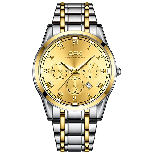 Ackssi Herren Analog Quarz Uhr mit Edelstahl Armband ACKM-007-03 von Ackssi