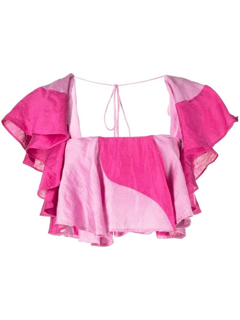 Acler Nelson Cropped-Top - Rosa von Acler