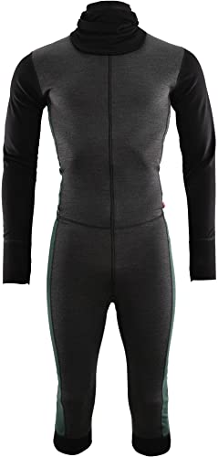 Aclima WarmWool 3/4 Overall Herren grau/schwarz von Aclima