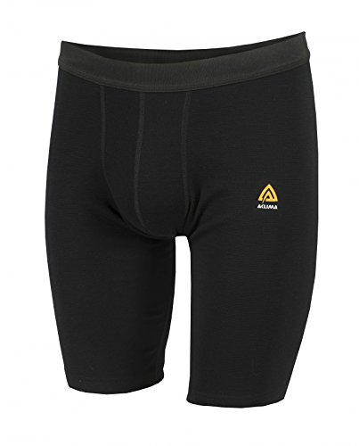 Aclima Warmwool Long Shorts, XL, Jet Black von Aclima