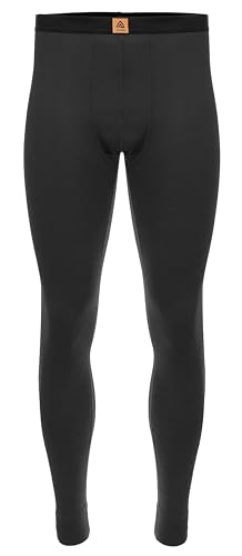 Aclima Wool Terry Longs Unterhose lang (XL, Black) von Aclima