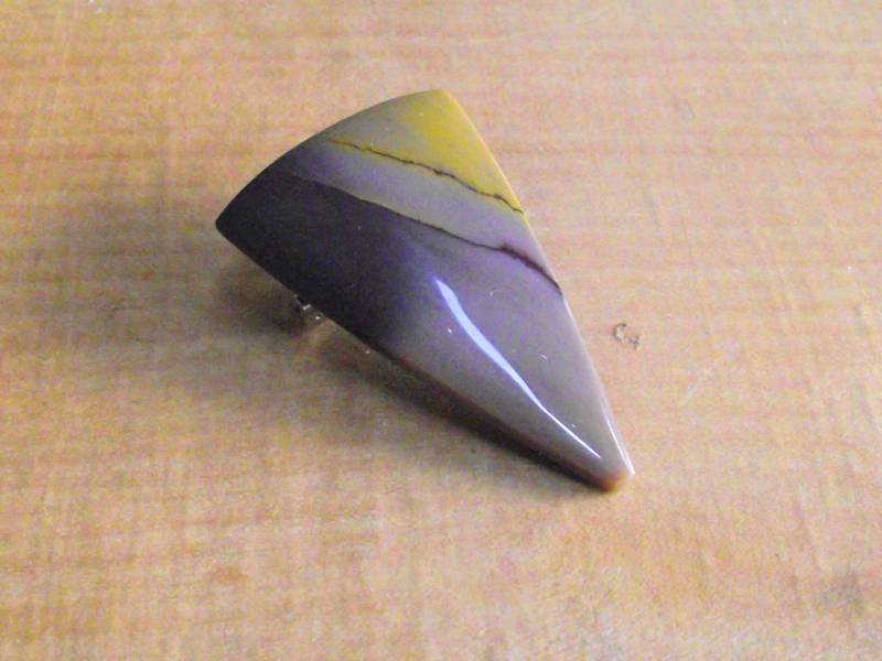 Natürliche Lila Stein - Aaa Jaspis Marquise Art-Deco-Stil Brosche von AcmeCufflinks