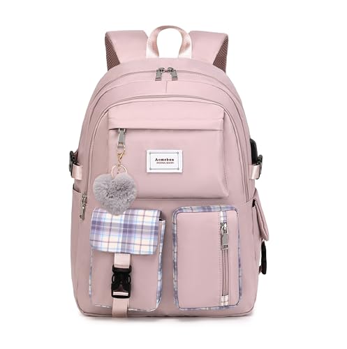 Acmebon Mädchen geräumig Mode Laptop Rucksack Casual täglichen Rucksack für Frauen Lila von Acmebon