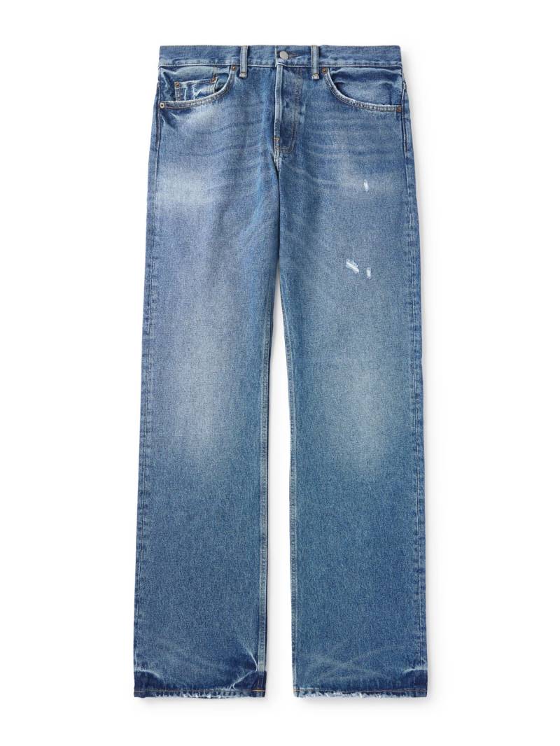 Acne Studios - 2010M Straight-Leg Distressed Jeans - Men - Blue - XXS von Acne Studios
