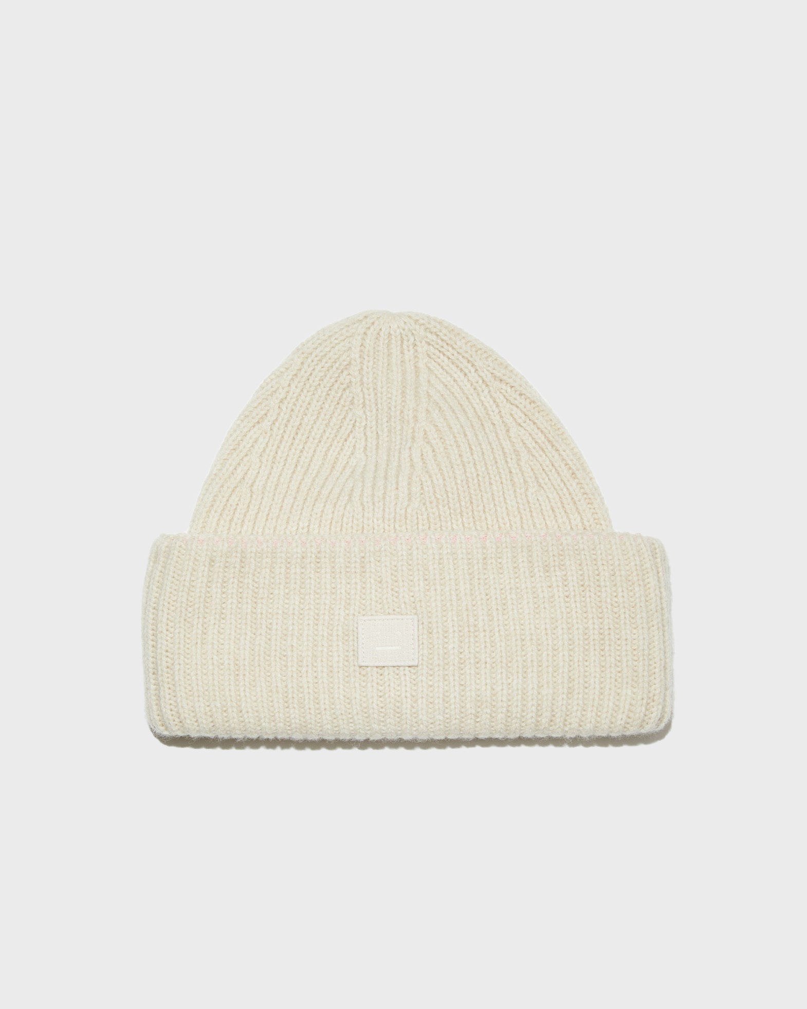 Acne Studios Beanie Face Logo Small Oatmeal von Acne Studios