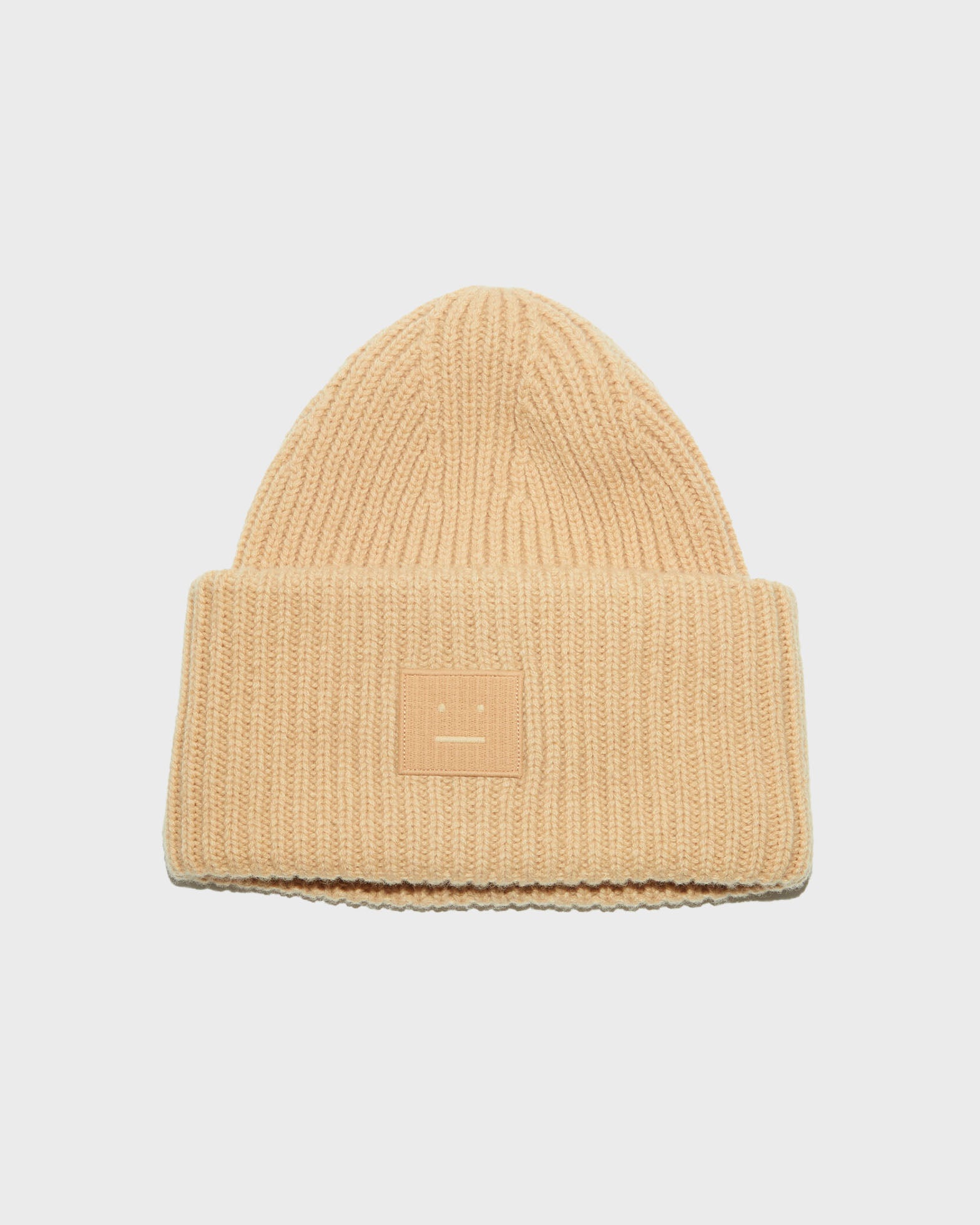 Acne Studios Beanie Face Wool Beige von Acne Studios