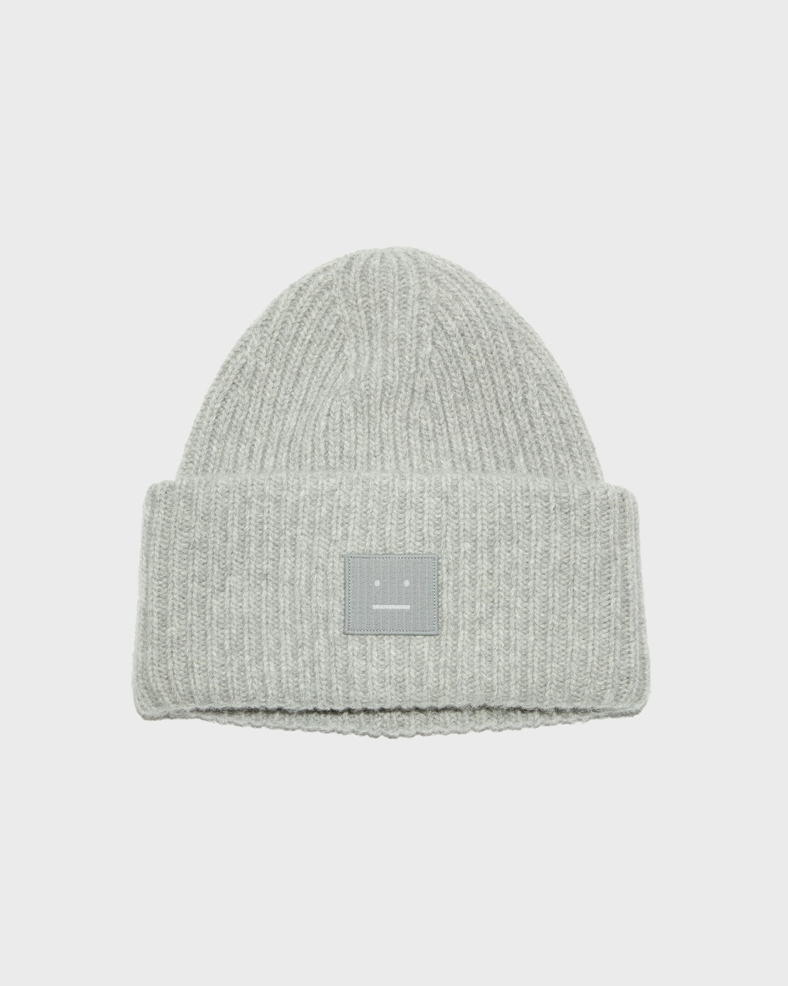 Acne Studios Beanie Face Wool Grey von Acne Studios