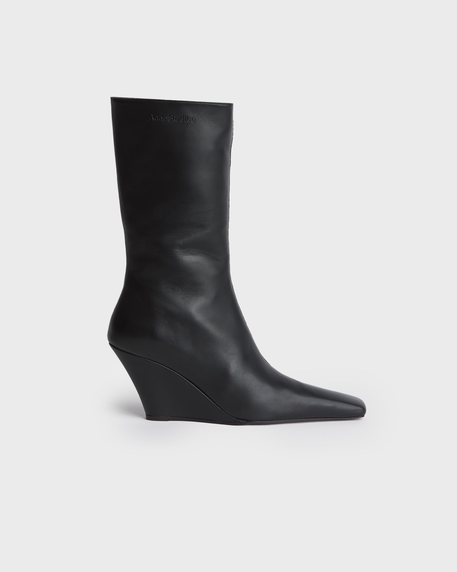 Acne Studios Boots Wedge Leather Black von Acne Studios