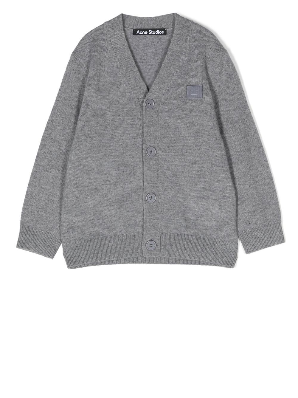 Acne Studios Cardigan mit Logo-Patch - Grau von Acne Studios