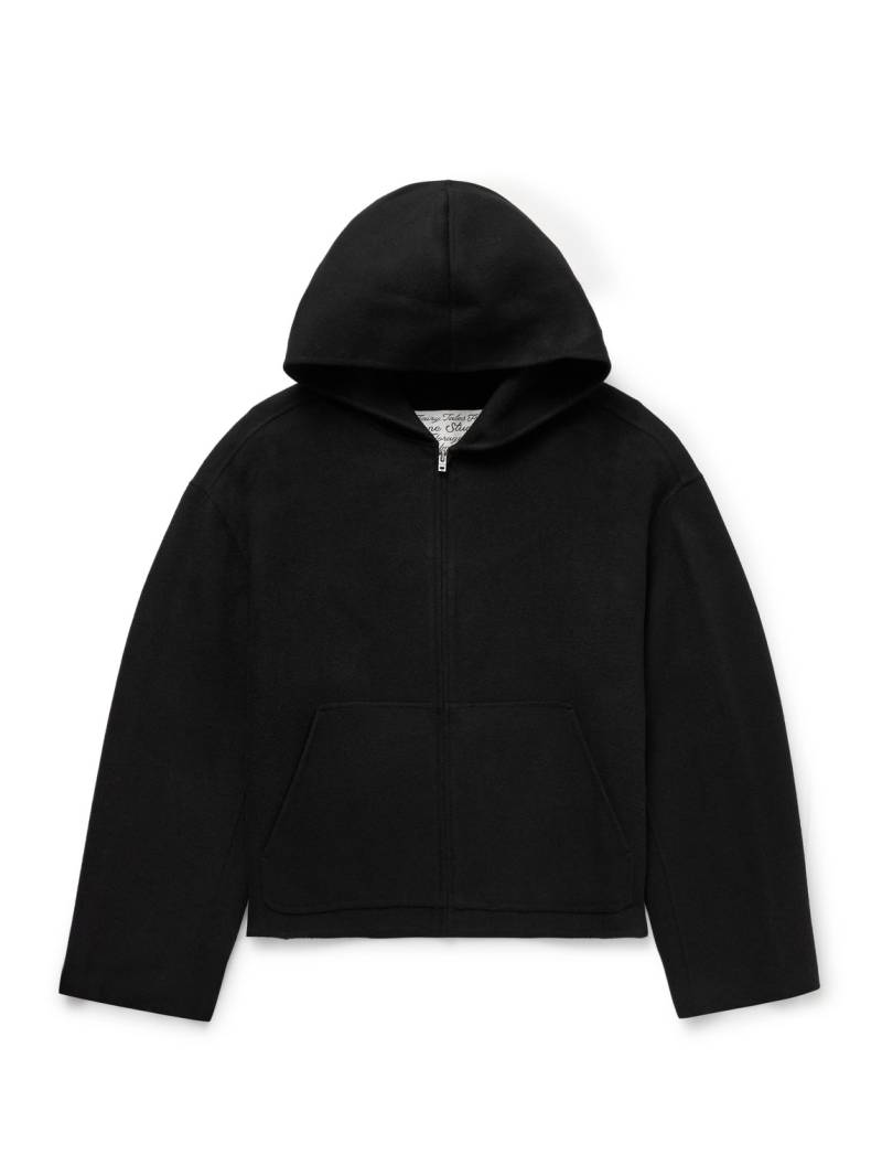 Acne Studios - Doveria Double-Faced Wool and Cashmere-Blend Felt Hooded Jacket - Men - Black - IT 52 von Acne Studios
