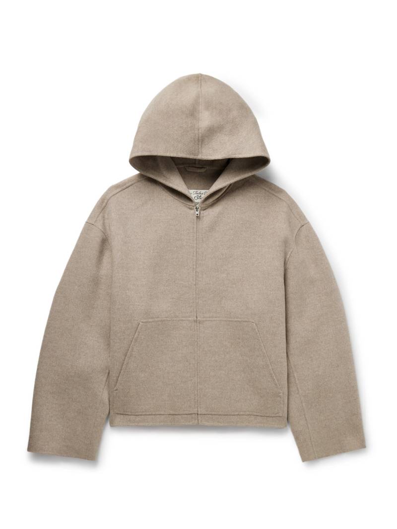Acne Studios - Doveria Double-Faced Wool and Cashmere-Blend Felt Hooded Jacket - Men - Neutrals - IT 44 von Acne Studios