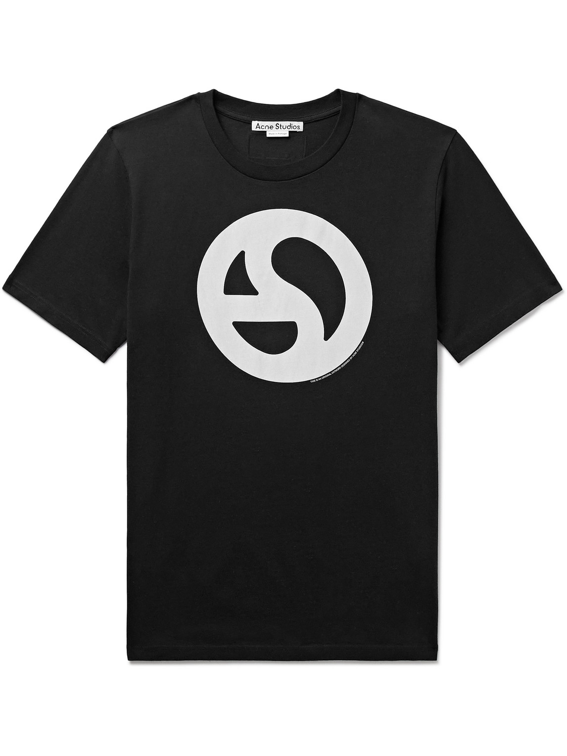 Acne Studios - Everest Logo-Print Cotton and Lyocell-Blend Jersey T-Shirt - Men - Black - XS von Acne Studios