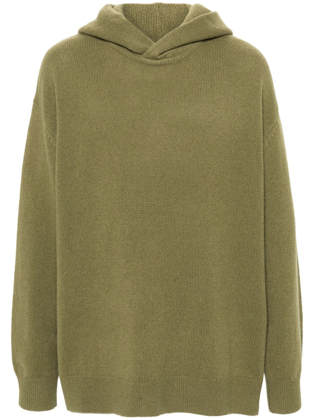 Acne Studios Gebürsteter Hoodie in Feinstrick - Grün von Acne Studios