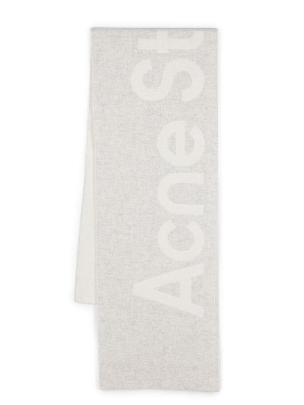 Acne Studios Gebürsteter Schal aus Logo-Jacquard - Weiß von Acne Studios