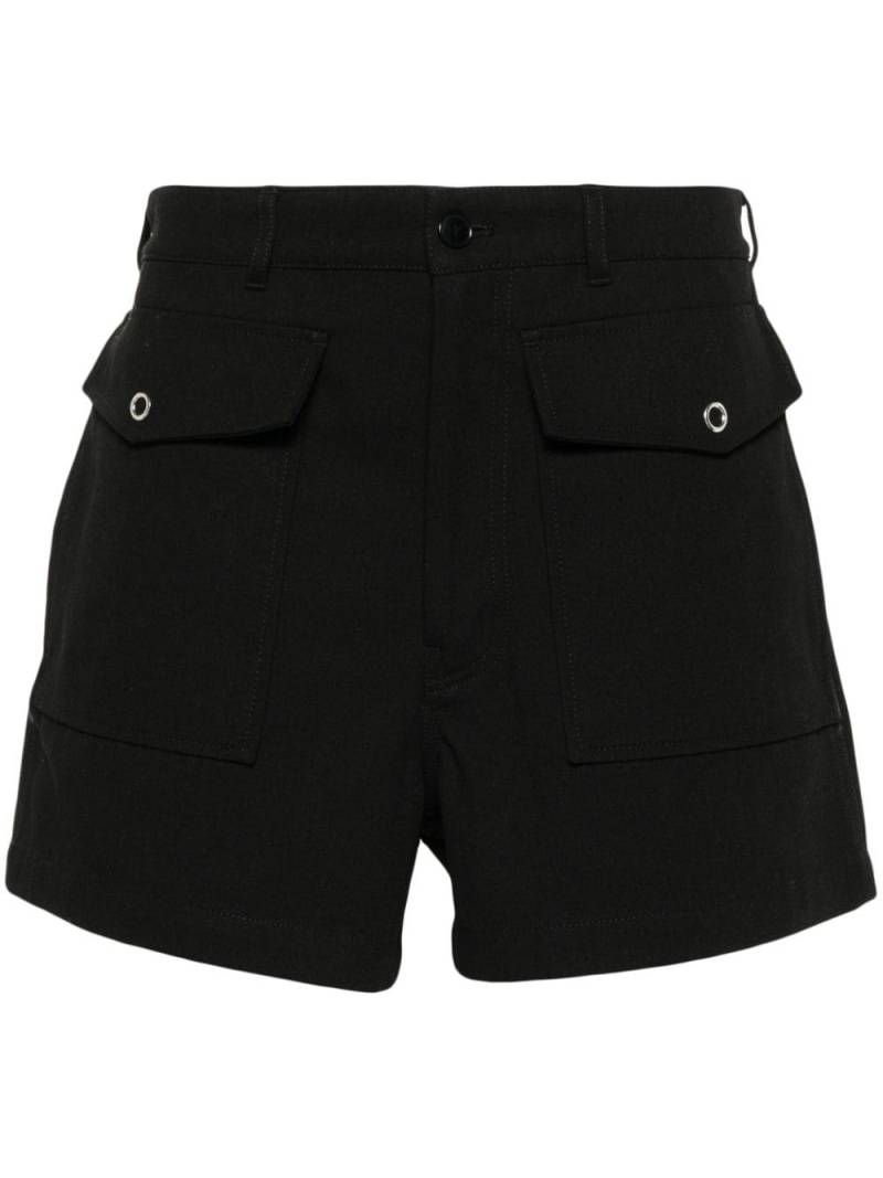 Acne Studios Halbhohe Twill-Shorts - Schwarz von Acne Studios