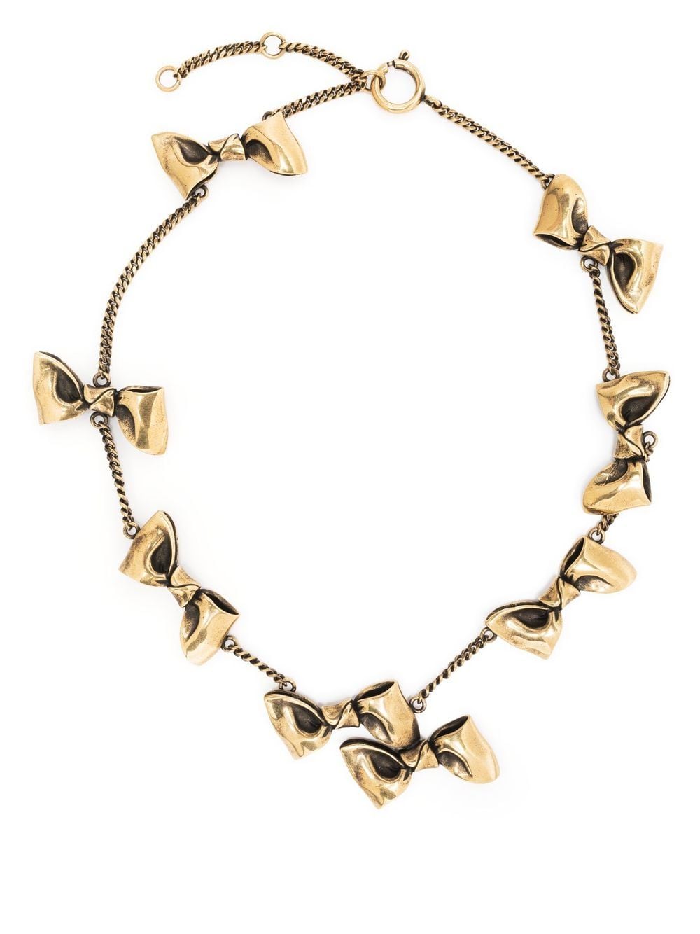 Acne Studios Halskette mit Schleife - Gold von Acne Studios