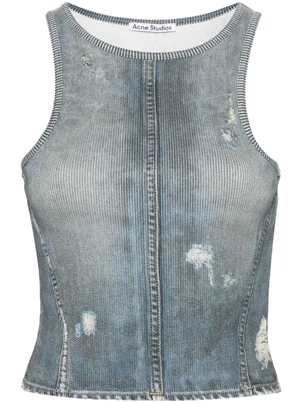 Acne Studios Jeanshemd im Distressed-Look - Blau von Acne Studios