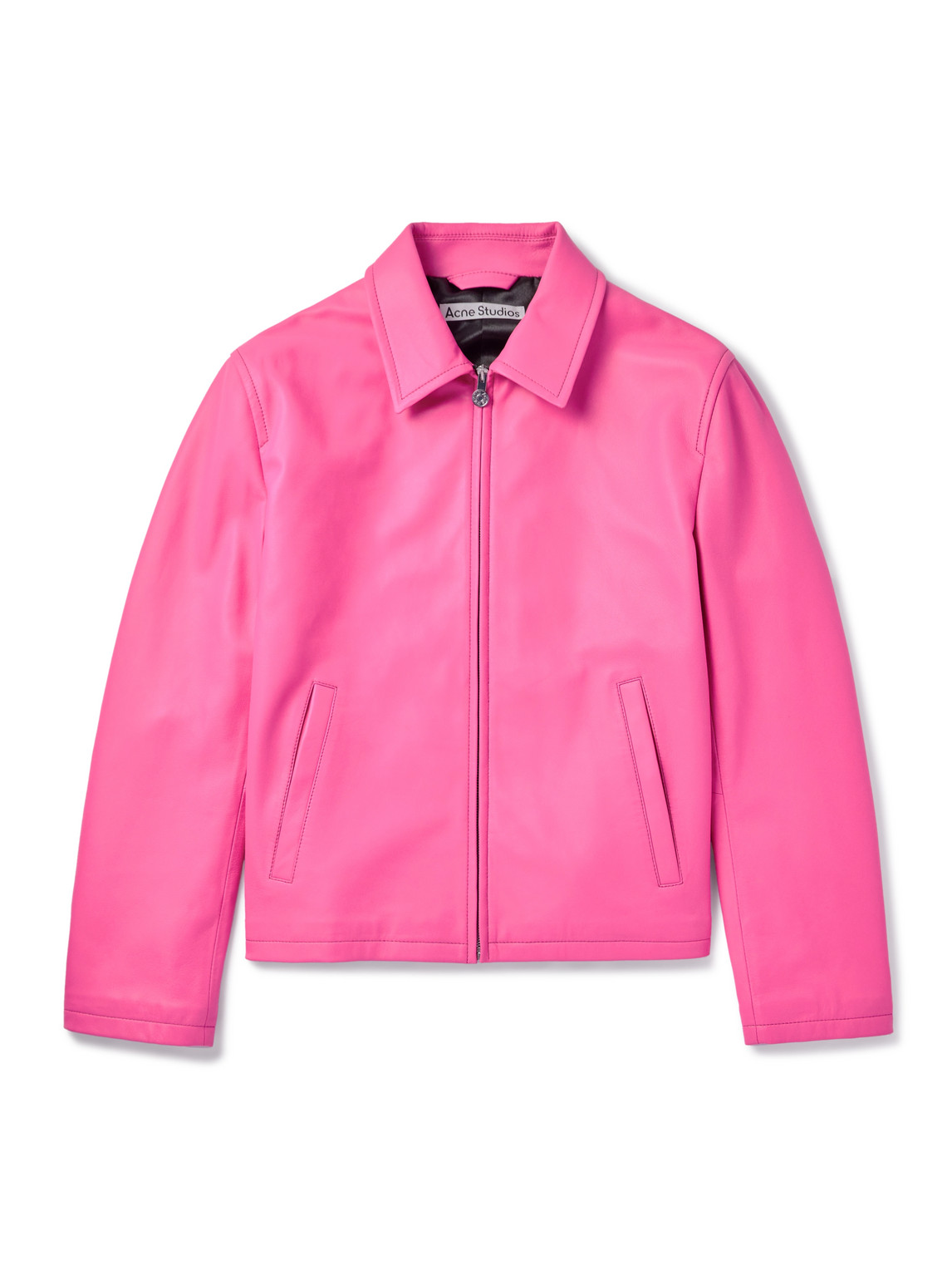 Acne Studios - Leather Jacket - Men - Pink - IT 48 von Acne Studios