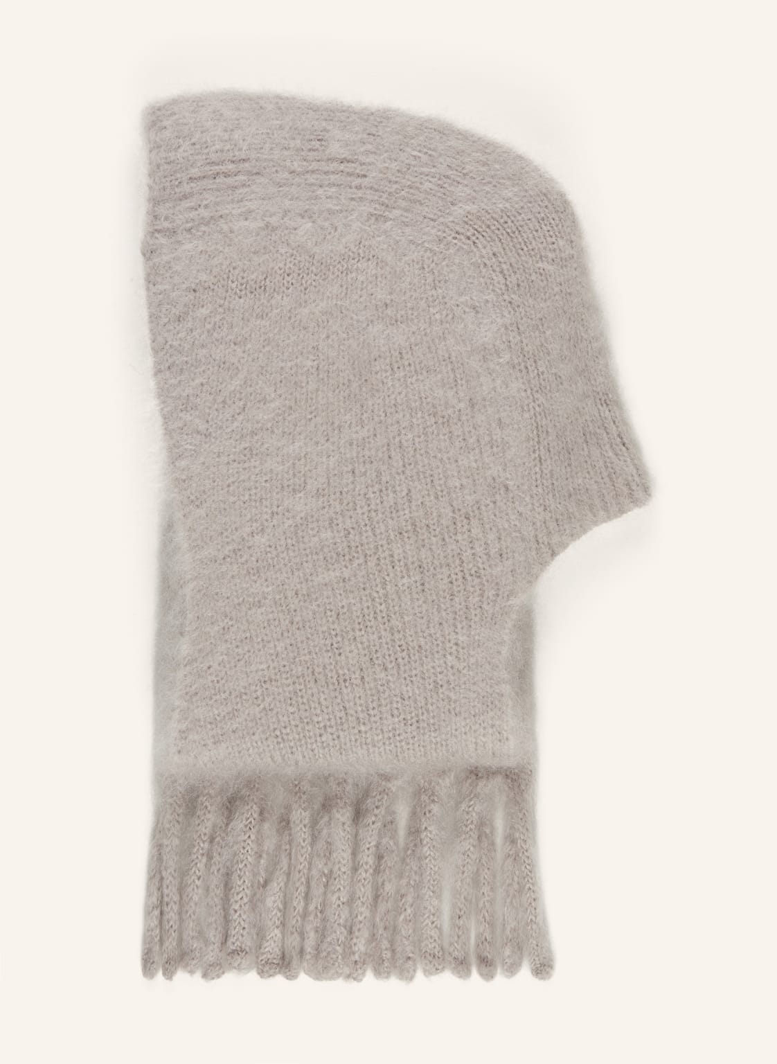 Acne Studios Mohair-Schal Mit Kapuze grau von Acne Studios