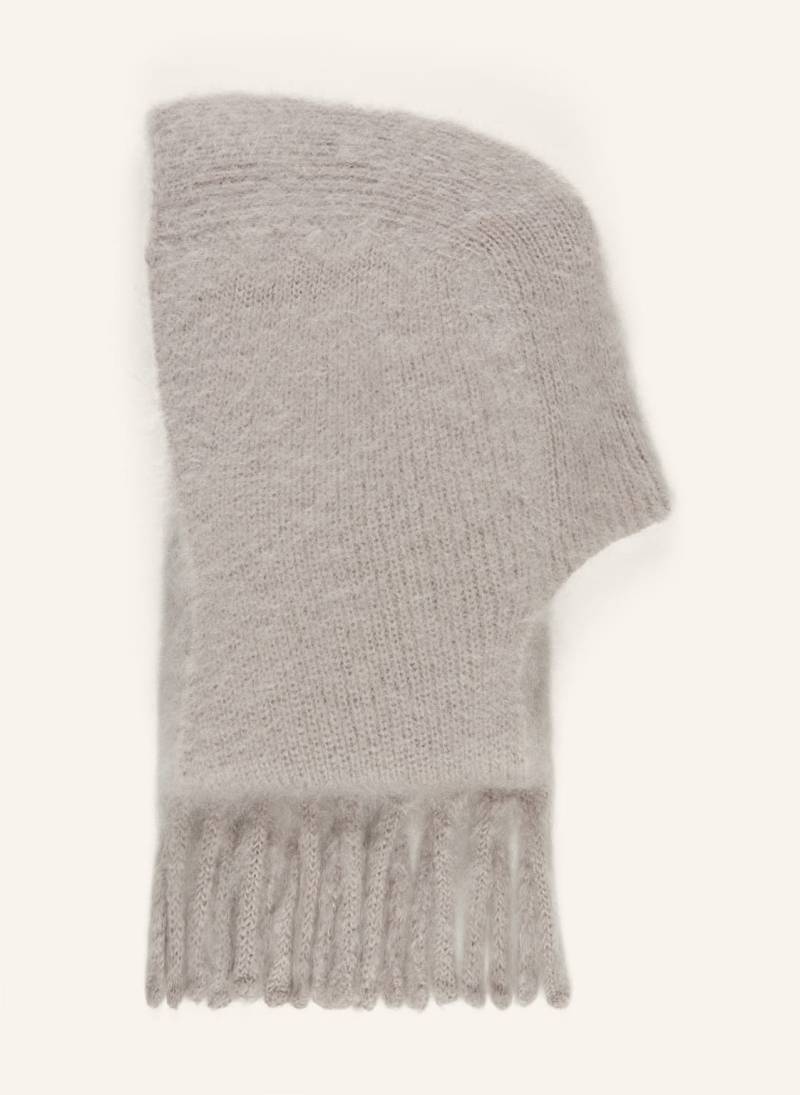 Acne Studios Mohair-Schal Mit Kapuze grau von Acne Studios