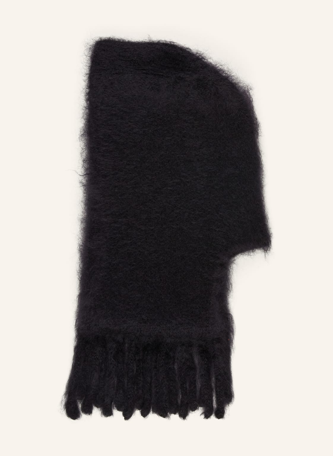 Acne Studios Mohair-Schal Mit Kapuze schwarz von Acne Studios