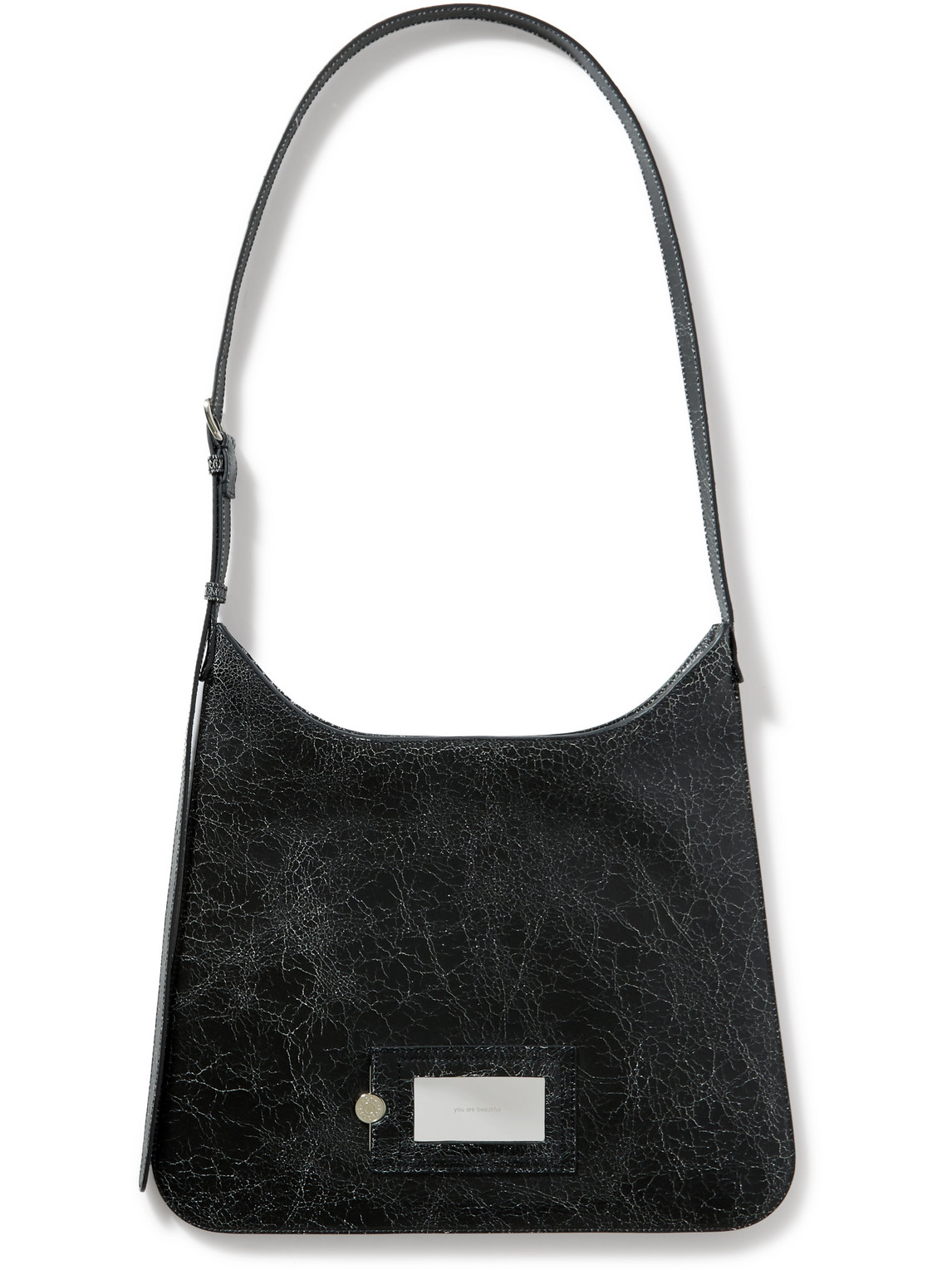 Acne Studios - Platt Cracked-Leather Messenger Bag - Men - Black Acne Studios - Platt Cracked-Leather Messenger Bag - Men - Black von Acne Studios