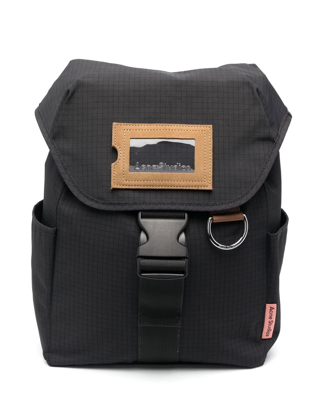 Acne Studios Rucksack mit Logo-Patch - Schwarz von Acne Studios