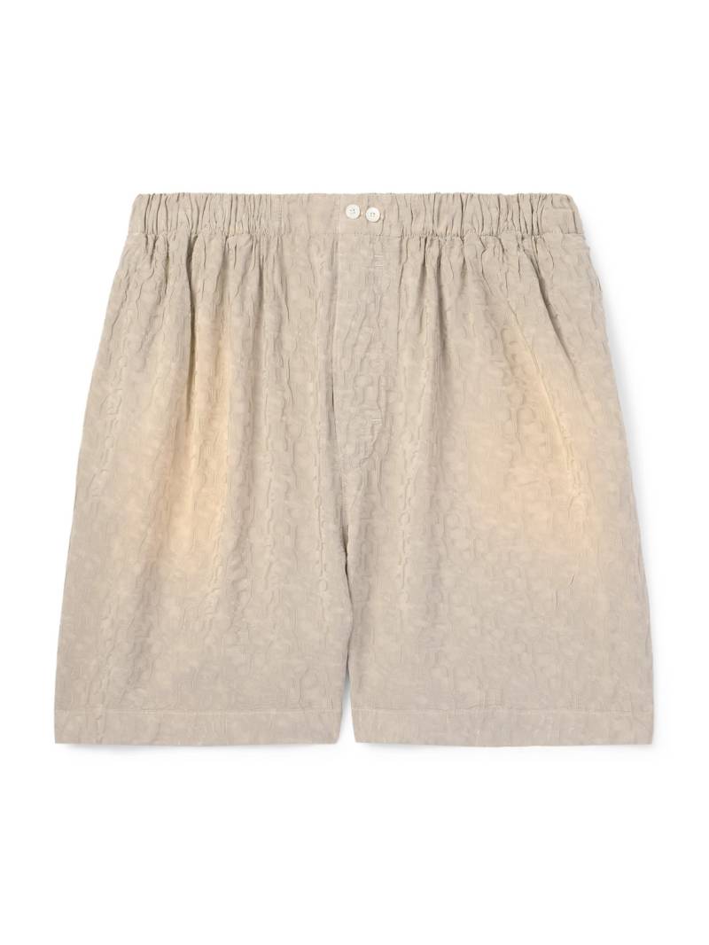 Acne Studios - Ruxer Straight-Leg Logo-Jacquard Shorts - Men - Gray - IT 50 von Acne Studios
