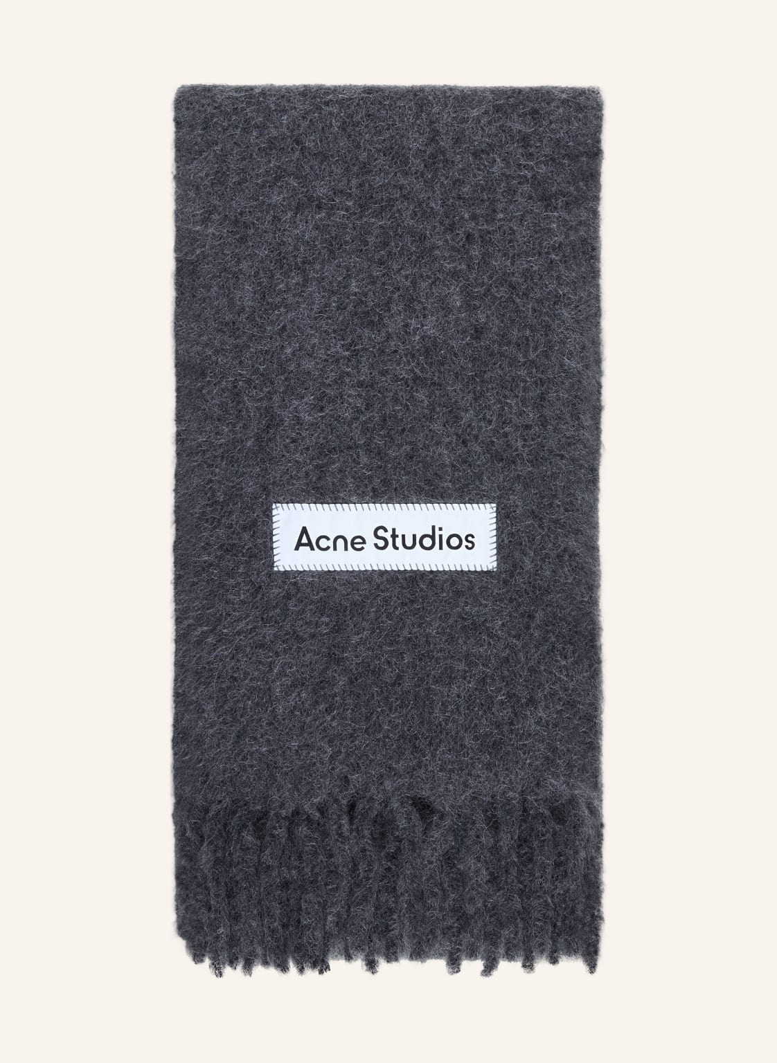 Acne Studios Schal Mit Alpaka grau von Acne Studios