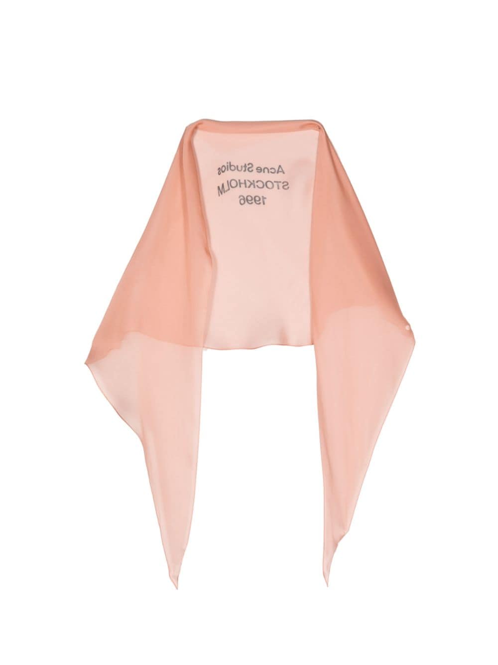 Acne Studios Seidenschal mit grafischem Print - Rosa von Acne Studios