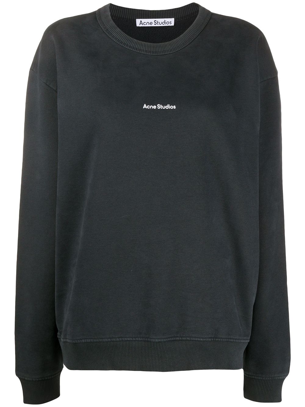 Acne Studios Sweatshirt mit Logo-Print - Schwarz von Acne Studios