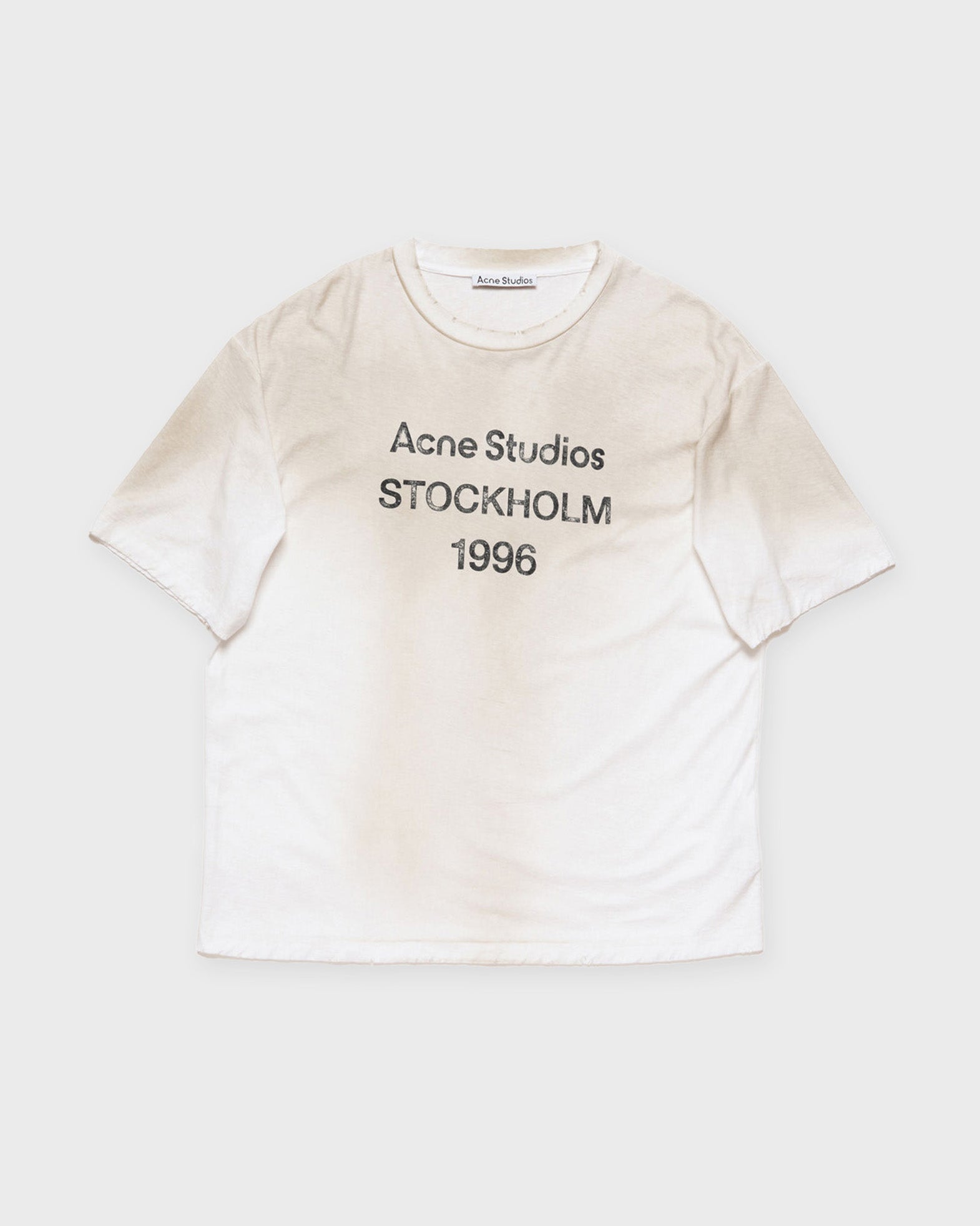 Acne Studios T-Shirt Logo Relaxed Crewneck Dusty pink/khaki von Acne Studios