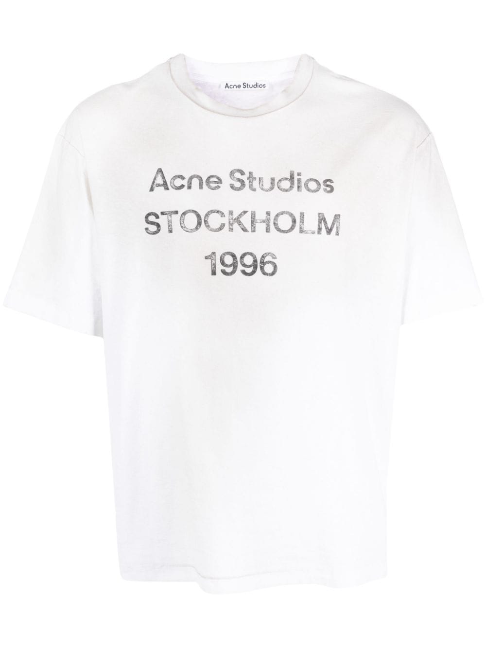 Acne Studios T-Shirt mit Logo-Print - Nude von Acne Studios