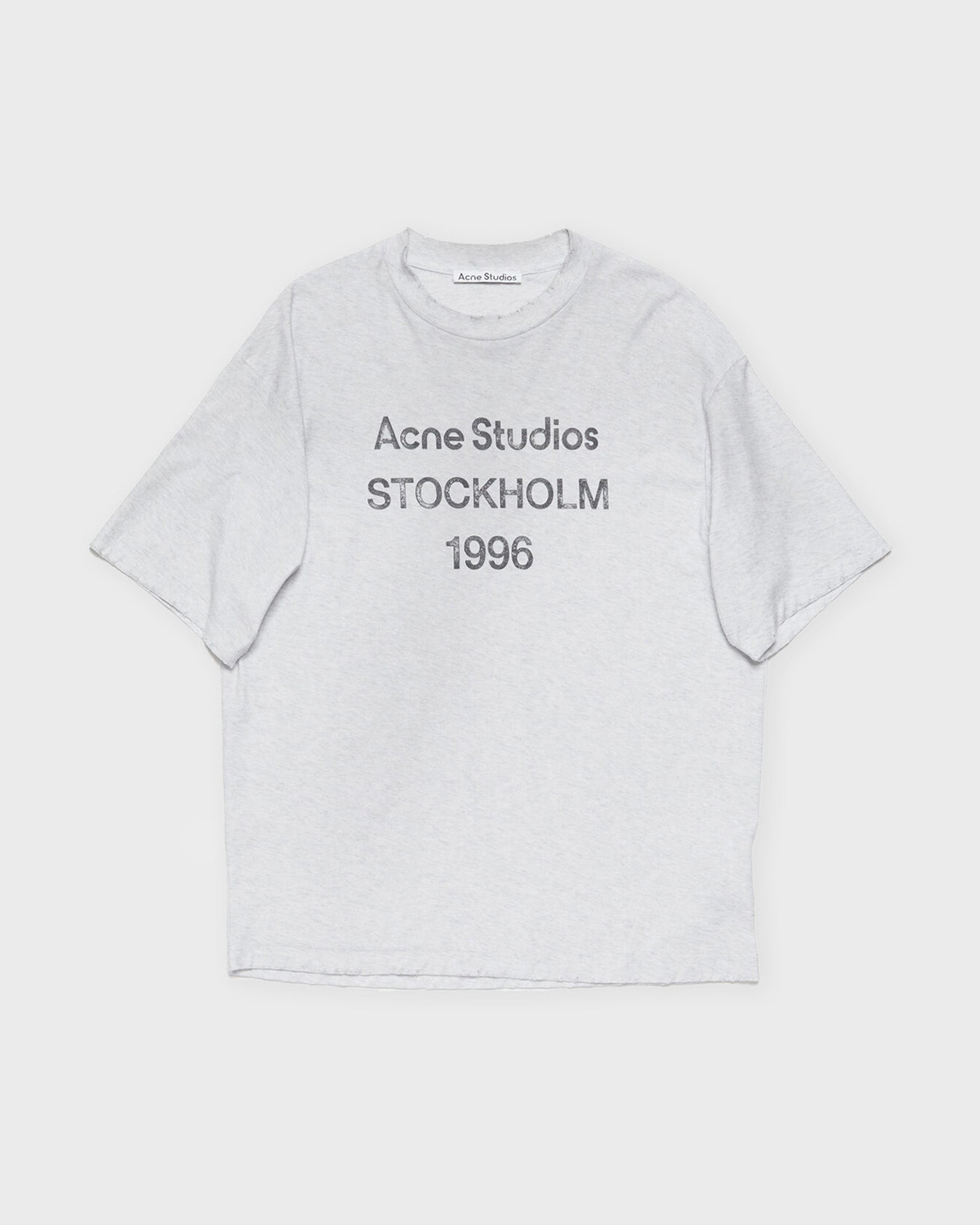 Acne Studios T-shirt Relaxed Logo Grey melange von Acne Studios