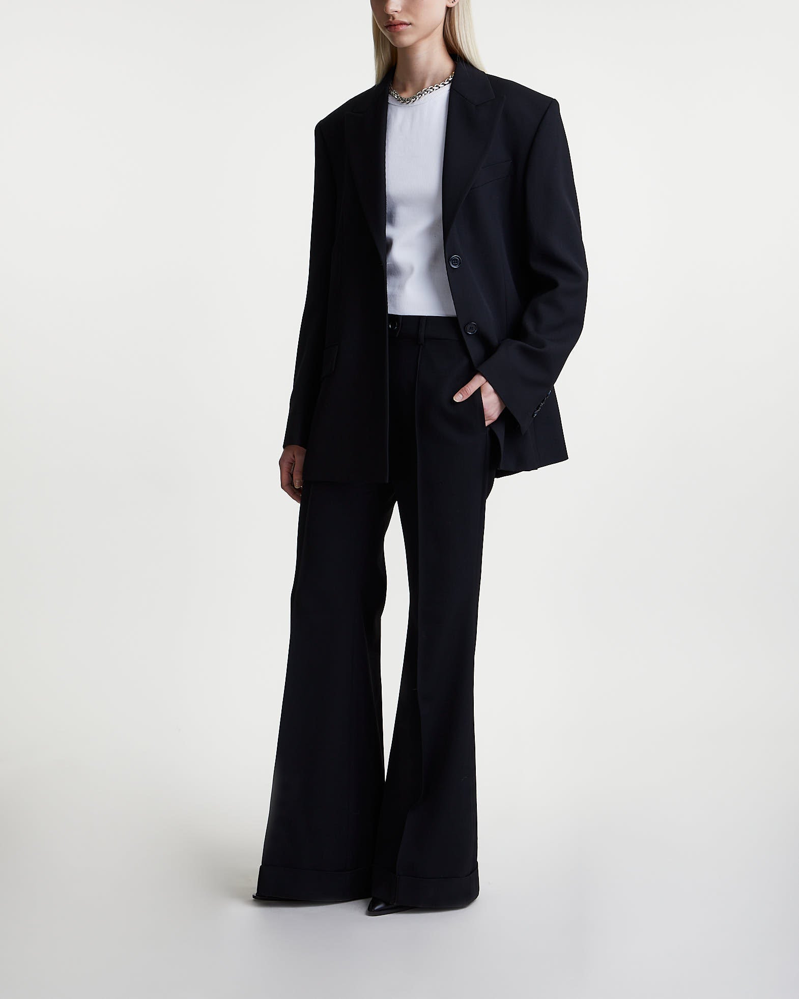 Acne Studios Trousers Tailored Suit Flared Black von Acne Studios