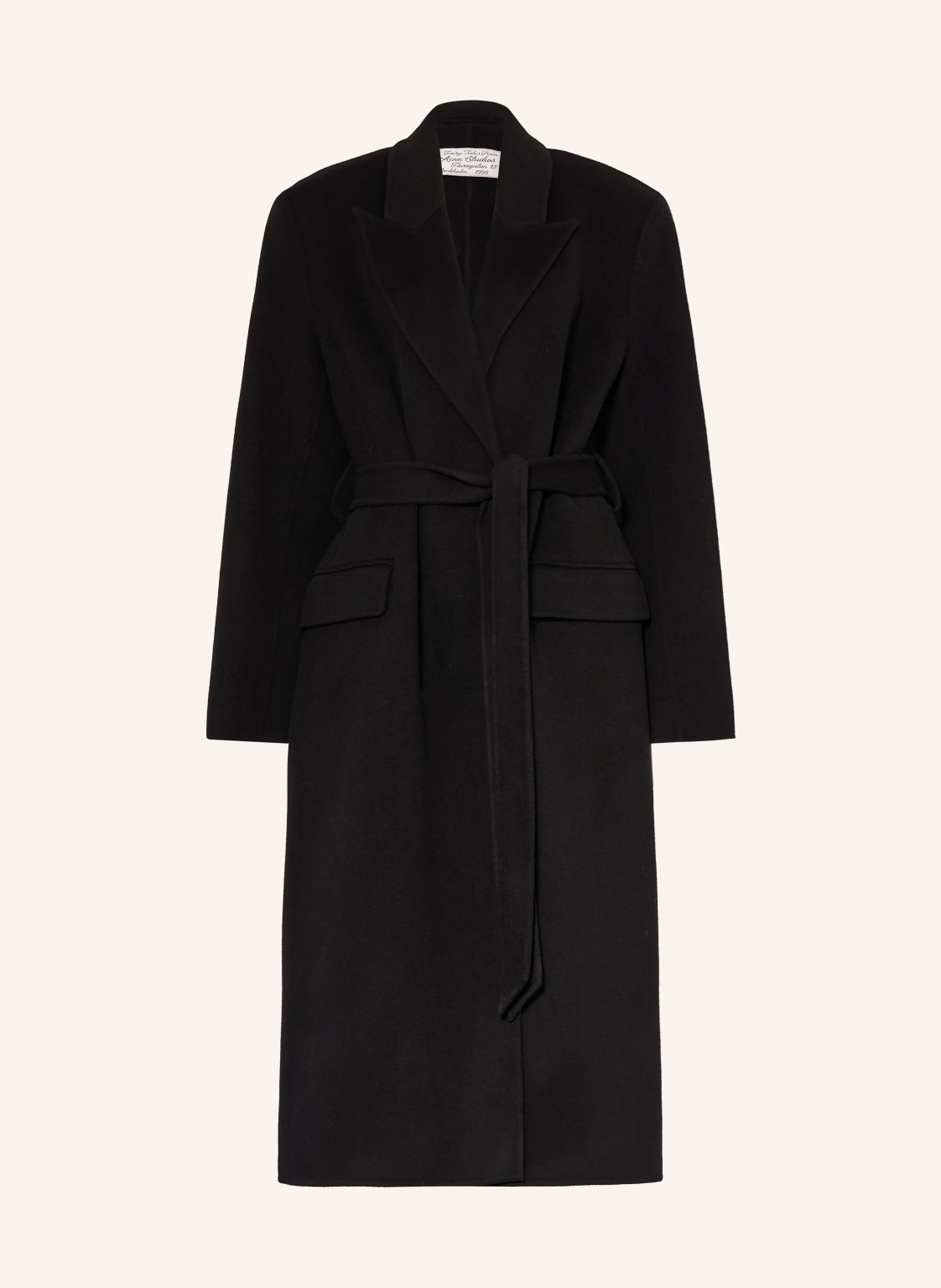 Acne Studios Wollmantel schwarz von Acne Studios