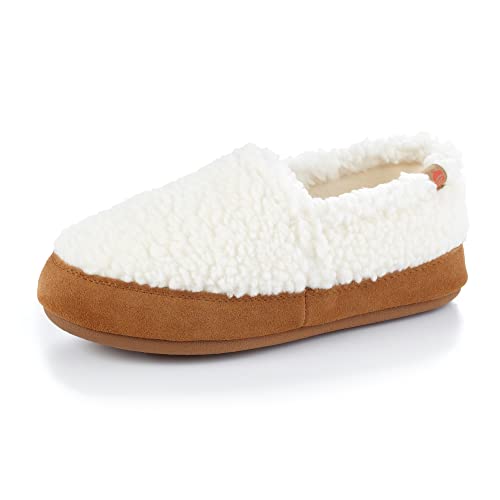 ACORN Women's Moc Slipper,Buff Popcorn,Large/8-9 M US von Acorn