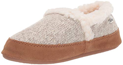 Acorn Women's Moc with Premium Memory Foam Slipper, Oatmeal Heathered, Medium Standard US Width US von Acorn
